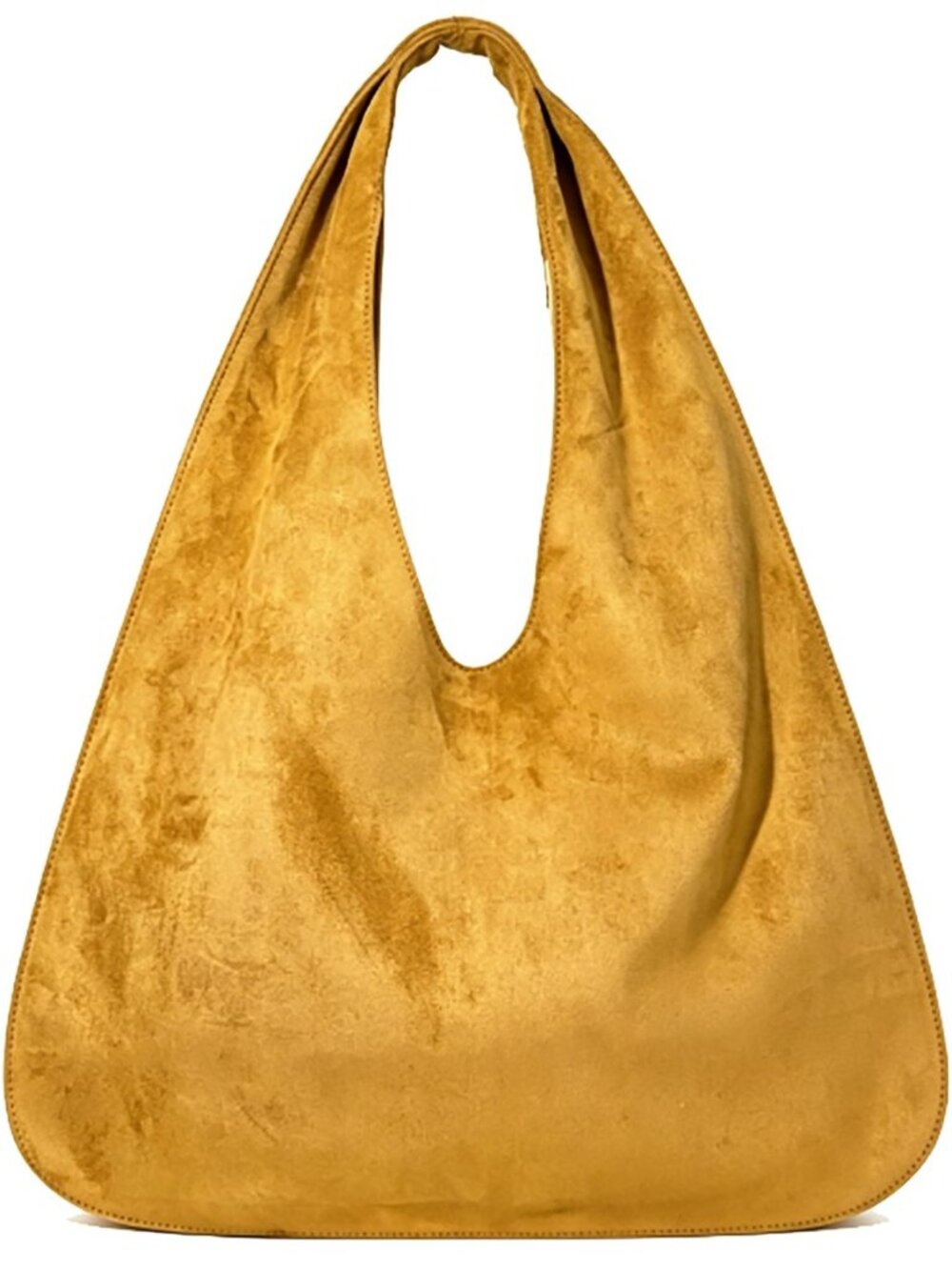 Suede Hobo Bag for Women Faux Suede Shoulder Handbag Large Tote for Work